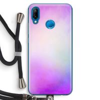 Clouds pastel: Huawei P20 Lite Transparant Hoesje met koord