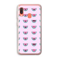 Smiley watermeloenprint: Samsung Galaxy A20e Transparant Hoesje