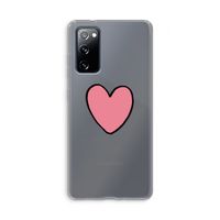 Hartje: Samsung Galaxy S20 FE / S20 FE 5G Transparant Hoesje