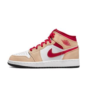 Air Jordan 1 Mid Light Cardinal Curry (GS)