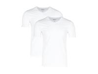 MEXX Set van 2 heren hemden of T-shirts (V-hals, Wit, L)