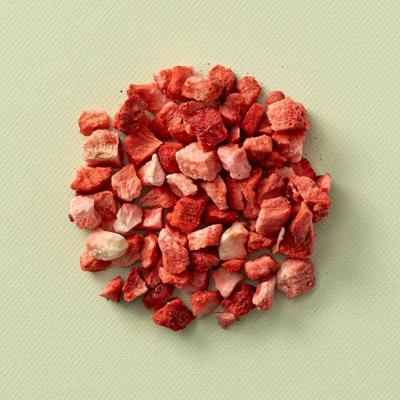 Gevriesdroogde aardbei blokjes 20 gram
