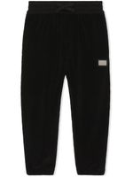 Dolce & Gabbana Kids pantalon de jogging à patch logo - Noir - thumbnail