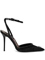 Philipp Plein escarpins Glitter Decollete en cuir - Noir - thumbnail