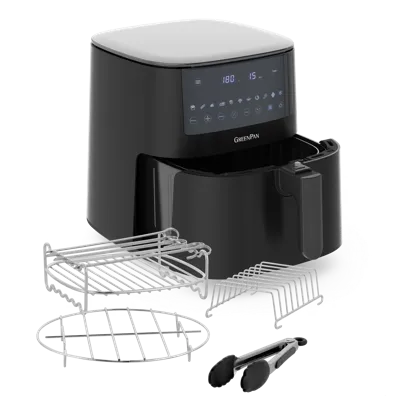 Black single basket & grilling set