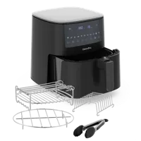 Black single basket & grilling set