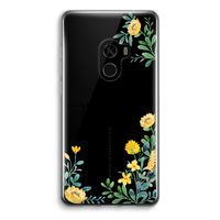 Gele bloemen: Xiaomi Mi Mix 2 Transparant Hoesje