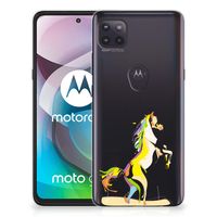 Motorola Moto G 5G Telefoonhoesje met Naam Horse Color - thumbnail