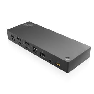 Lenovo 40AF0135UK notebook dock & poortreplicator Bedraad USB 3.2 Gen 1 (3.1 Gen 1) Type-C Zwart