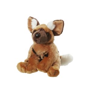 Pluche Afrikaanse wilde hond knuffel van 22 cm