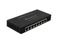 8-Port Gigabit Switch-Metal Case-Shielded Port-Magnet included