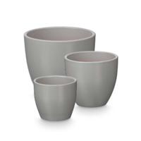 Pottenset Ibergarden Grijs Klei Ø 14 cm Ø 22 cm Ø 17 cm 3 Onderdelen
