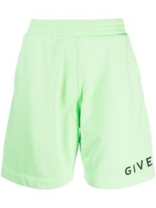 Givenchy short de sport à logo imprimé - Vert