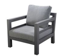 Midori lounge chair alu dark grey/mixed grey - Yoi - thumbnail