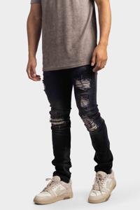 Richesse Force Deluxe Jeans Heren Zwart/Creme - Maat 29 - Kleur: Zwart | Soccerfanshop