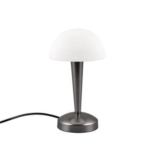 LED Tafellamp - Trion Candin - E14 Fitting - Warm Wit 3000K - Zwart/Chroom