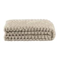 Leen Bakker - Plaid Cynthia - Ivoor - 130x170 Cm - Polyester - Beige