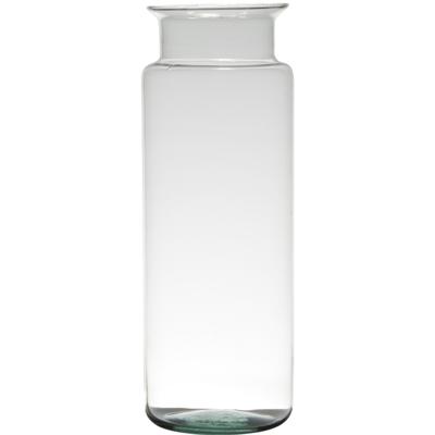 Bloemenvaas Basic - gerecycled glas - H33 x D12 cm - Melkbus vazen