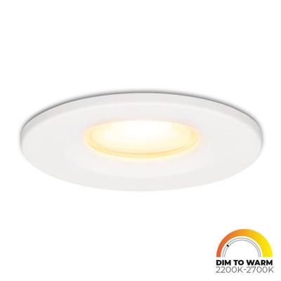 Venezia LED inbouwspot - 6 Watt 460lm - Dim to warm - Rond - IP65 waterdicht - Wit - Voor binnen, buiten en badkamer