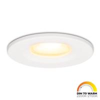 Venezia LED inbouwspot - 6 Watt 460lm - Dim to warm - Rond - IP65 waterdicht - Wit - Voor binnen, buiten en badkamer