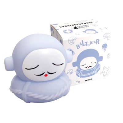 LuckyBoySunday badspeelgoed Balthazar junior 6,5 cm PVC blauw LuckyBoySunday badspeelgoed Balthazar junior 6,5 cm PVC blauw