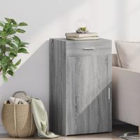 Dressoir 50x42,5x93 cm bewerkt hout grijs sonoma eikenkleurig