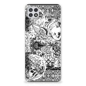 Silicone Back Case Samsung Galaxy A22 5G Skulls Angel