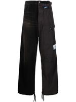 Maison MIHARA YASUHIRO pantalon droit à design à empiècements - Noir - thumbnail