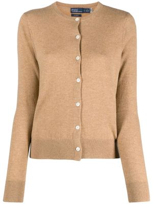 Polo Ralph Lauren cardigan en cachemire à boutonnière - Marron
