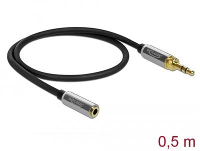 DeLOCK Stereo Jack 3,5 mm 3-Pin male > female verlengkabel