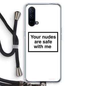 Safe with me: OnePlus Nord CE 5G Transparant Hoesje met koord