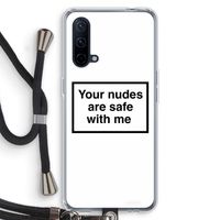 Safe with me: OnePlus Nord CE 5G Transparant Hoesje met koord