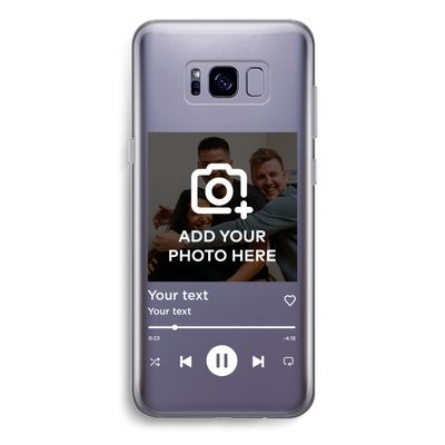 Music Player: Samsung Galaxy S8 Plus Transparant Hoesje