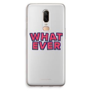 Whatever: OnePlus 6 Transparant Hoesje