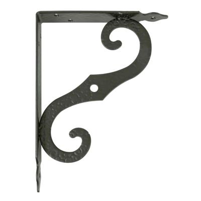 Muurbeugel AMIG 2-8 202 Planken Zwart Staal (20 x 15 cm)