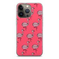 Flamingo: iPhone 13 Pro Transparant Hoesje