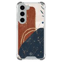 Samsung Galaxy S23 shockproof hoesje - Abstract terracotta