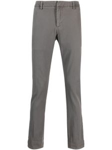 DONDUP pantalon en coton à coupe droite - Gris