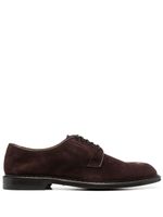 Doucal's lace-up suede Derby shoes - Marron