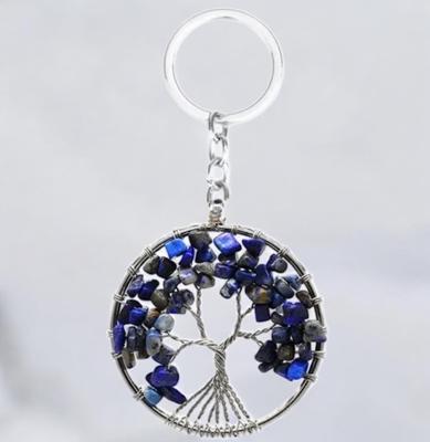 Sleutelhanger Lapis Lazuli Levensboom - Sleutelhangers - Spiritueelboek.nl