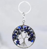 Sleutelhanger Lapis Lazuli Levensboom - Sleutelhangers - Spiritueelboek.nl
