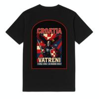 FC ELEVEN - Kroatië Vatreni Heavy T-Shirt - Zwart