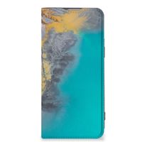 OnePlus Nord 2T Standcase Marble Blue Gold