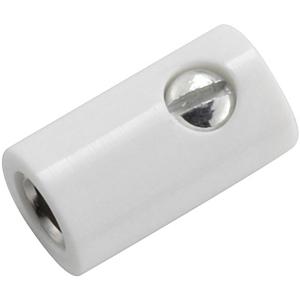 Kahlert Licht Miniatuur-laboratoriumconnector Bus, recht Stift-Ø: 2.6 mm Wit 1 stuk(s)