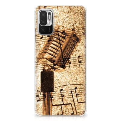 Xiaomi Redmi Note 10/10T 5G | Poco M3 Pro | Siliconen hoesje | met foto Bladmuziek Xiaomi Redmi Note 10/10T 5G | Poco M3 Pro | Siliconen hoesje | met foto Bladmuziek