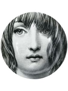 Fornasetti assiette imprimée - Noir