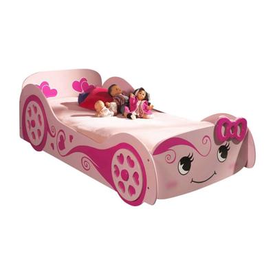 Leen Bakker - Vipack Autobed Love - 68,3x101,4x213 Cm - MDF - Roze - 101.4x68.3x213 Cm