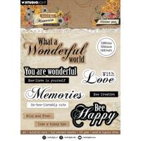 Studio Light • sweet bee memories sticker paper pad sentiments