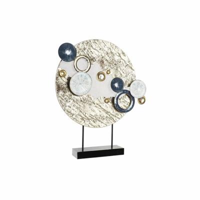 Decoratieve figuren DKD Home Decor Blauw Gouden Metaal Wit (52 x 8,3 x 61 cm)