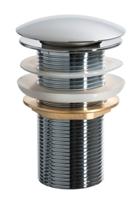 Wiesbaden luxe lange clickwaste 9cm 5/4&apos;&apos; chroom